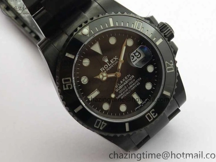 AAA Replica Watches Blaken Edition V6F WrinkleFree 1:1 Best Date W Submariner A 904L 2879 PVD 0121